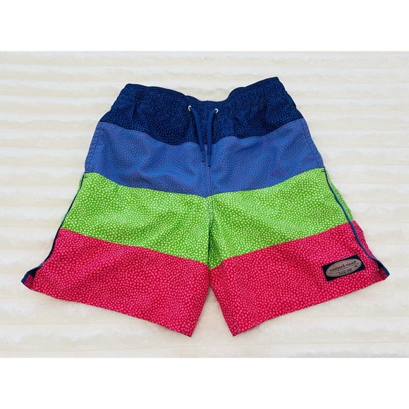 VINEYARD VINES Little Boy's & Boy's Paneled Chappy Swim Trunks‎ Sz S (6-10) Kids - Picture 1 of 6